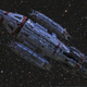 Illustration for article titled The ships of emBattlestar Galactica/em, immortalized in thousands of LEGO bricks